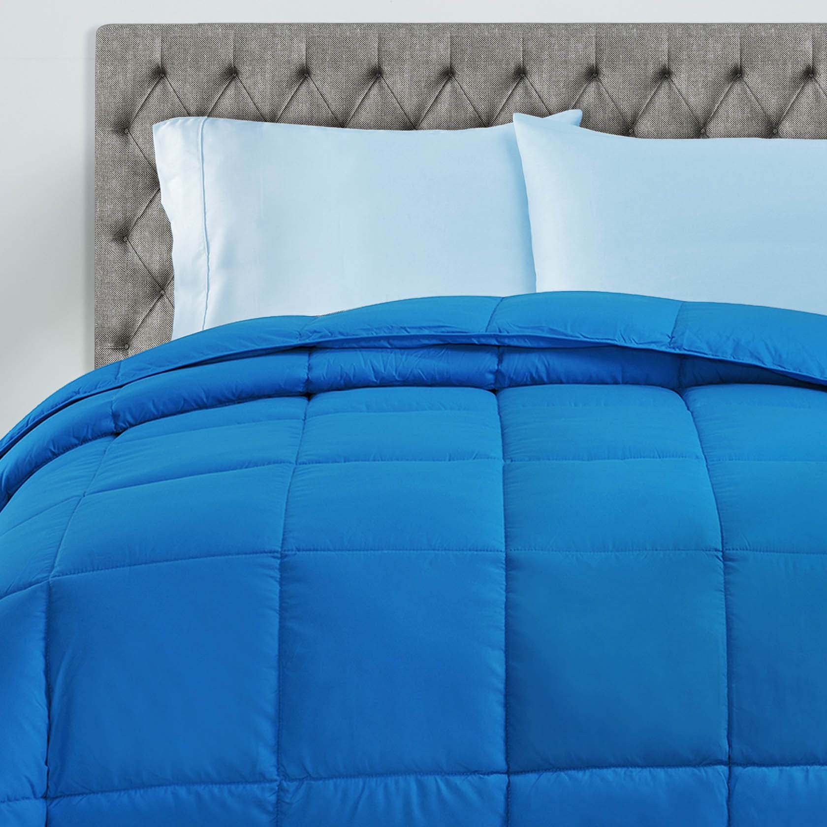 All-Season Reversible Down Alternative Comforter - Lightweight & Hypoallergenic Bedding for Year-Round Comfort - Perfect for Master Bedroom, Guest Room & Dorm Use