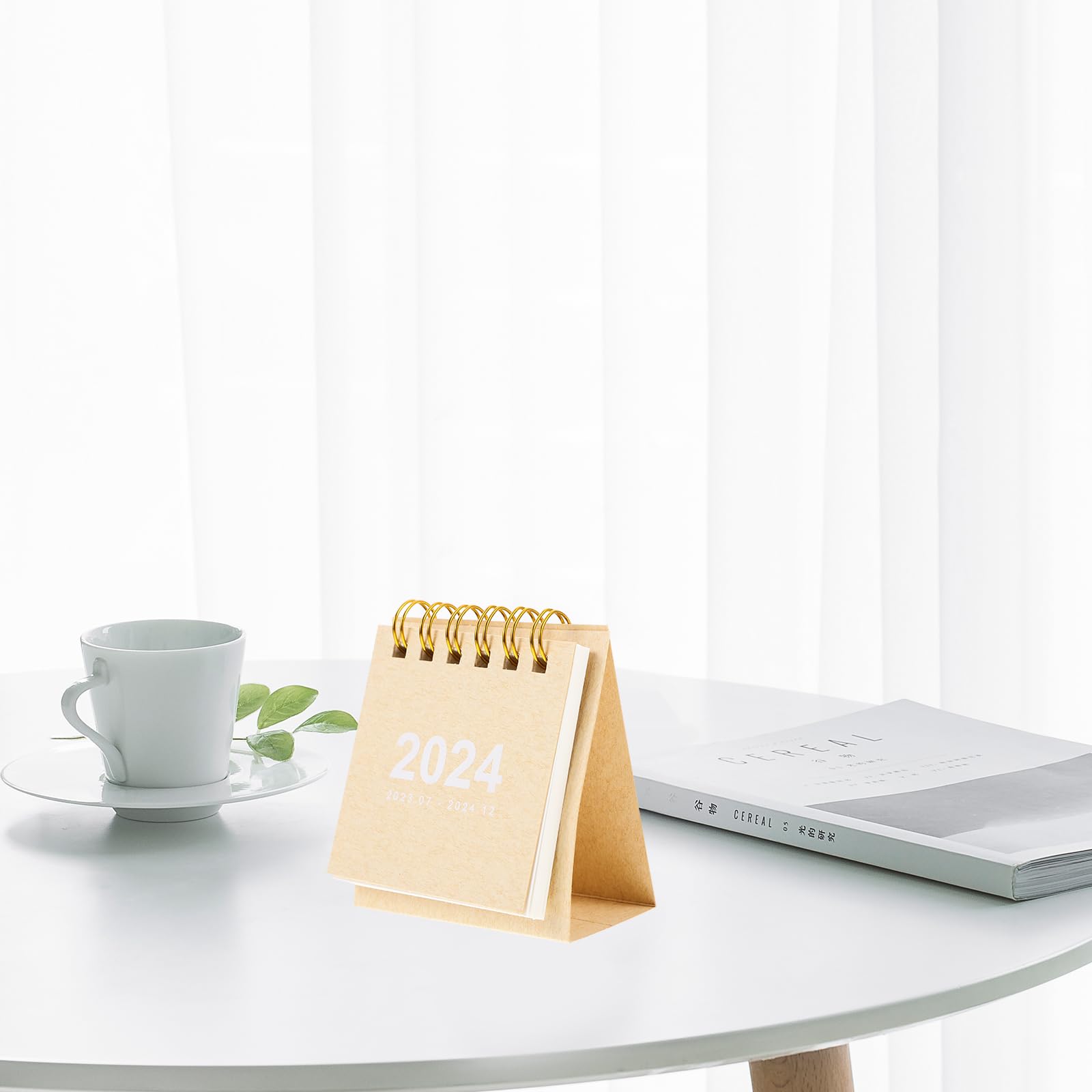 NUOBESTY 2022-2023 Desktop Flip Calendar - Standing Tabletop Schedule Planner for Home, Office & School | Green Decorative Desk Organizer | Perfect for Planning, Gifts & Workspace Decor