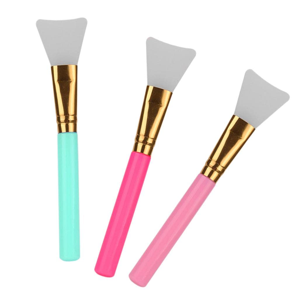 VMS INDIA 3-Pack Silicone Face Mask Brush Set - Soft Skin Care Applicator for Mud Masks & Body Lotion | Gentle Exfoliation & Even Application | Perfect for Spa, Skincare Routine & At-Home Facial Treatments