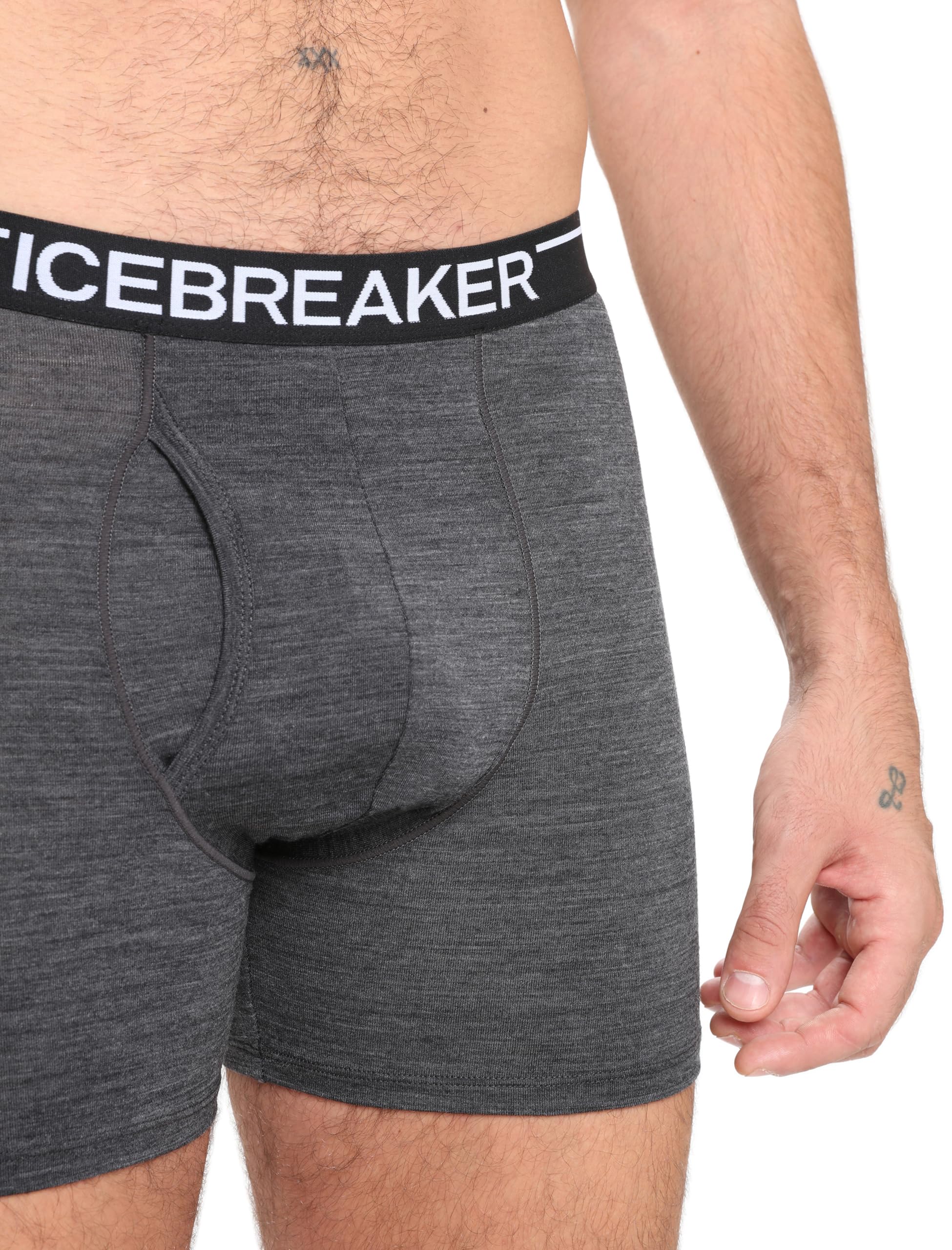 Icebreaker Men's Merino 150 Anatomica Boxers with Fly - Ultra Soft Merino Wool Underwear for Travel & Outdoor Activities