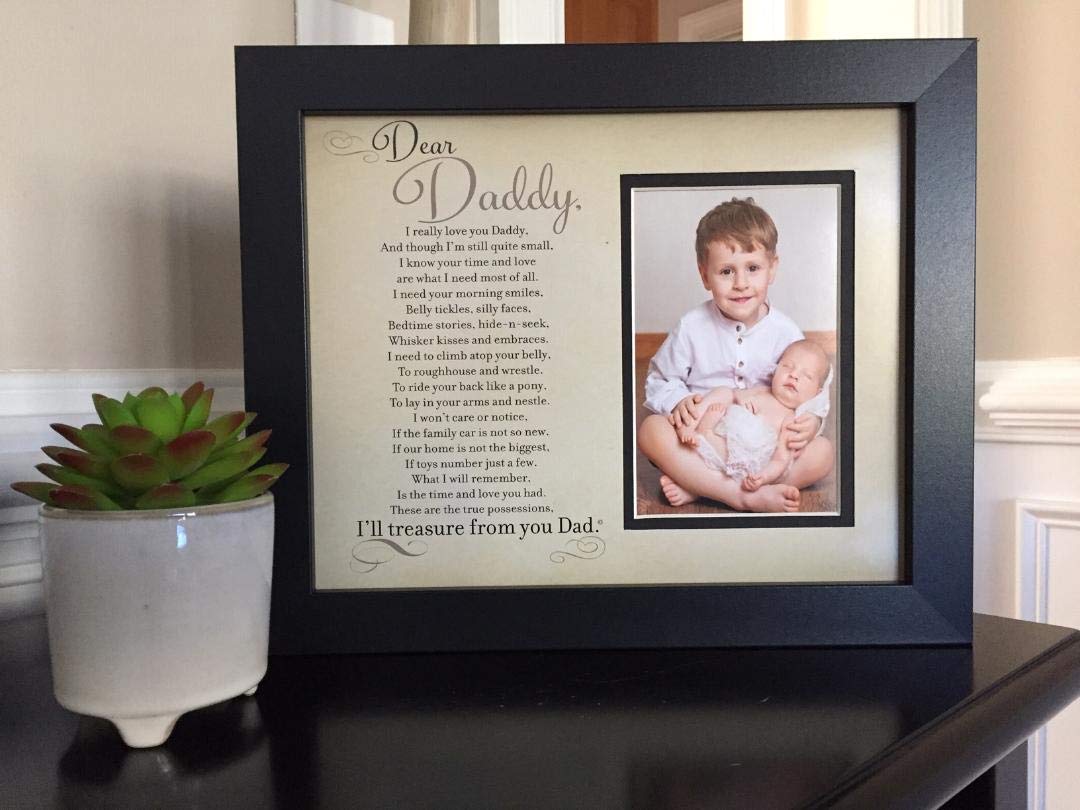 Personalized Picture Frame for Dad - Sentimental Gift from Child - Perfect for Father's Day, Birthday & Grandparent's Day