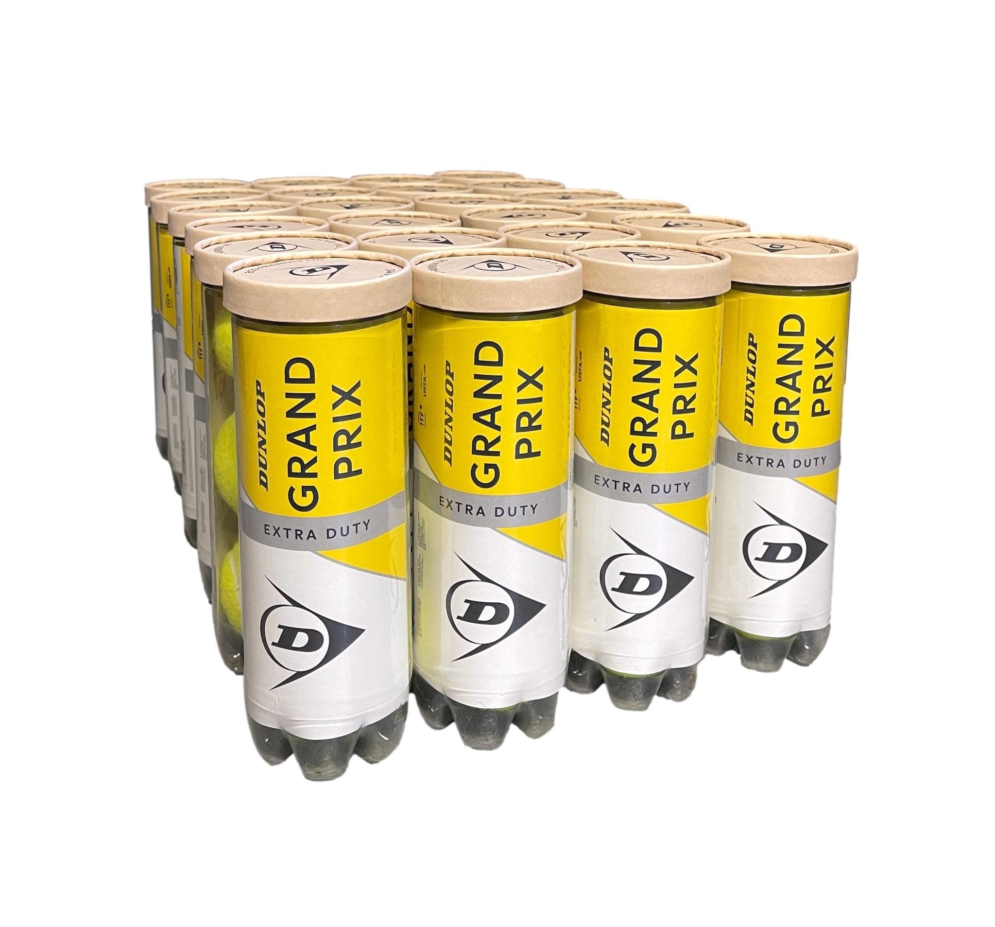 Dunlop Grand Prix Extra Duty Tennis Balls - Premium Tennis Balls for Hard Courts | Practice, Match Play & Tournament Use