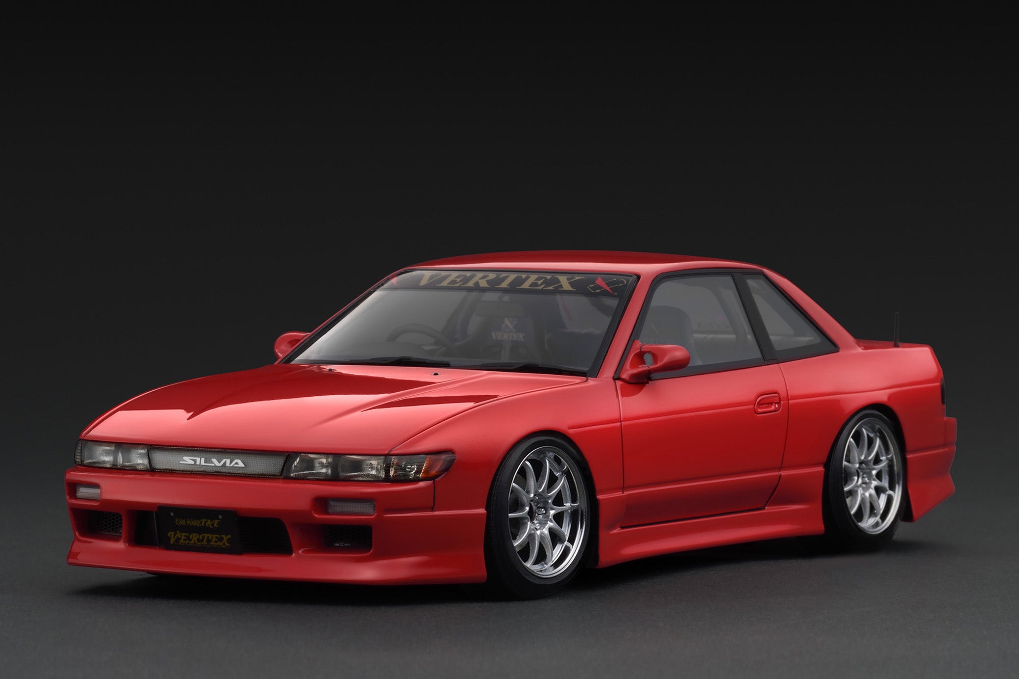 PREORDER - Ignition Model 1:18 Scale Nissan Silvia S13 VERTEX Edition Diecast Car - Red Collectible Model for Display & Racing Enthusiasts - Perfect for Car Shows, Office Decor & Gift Giving