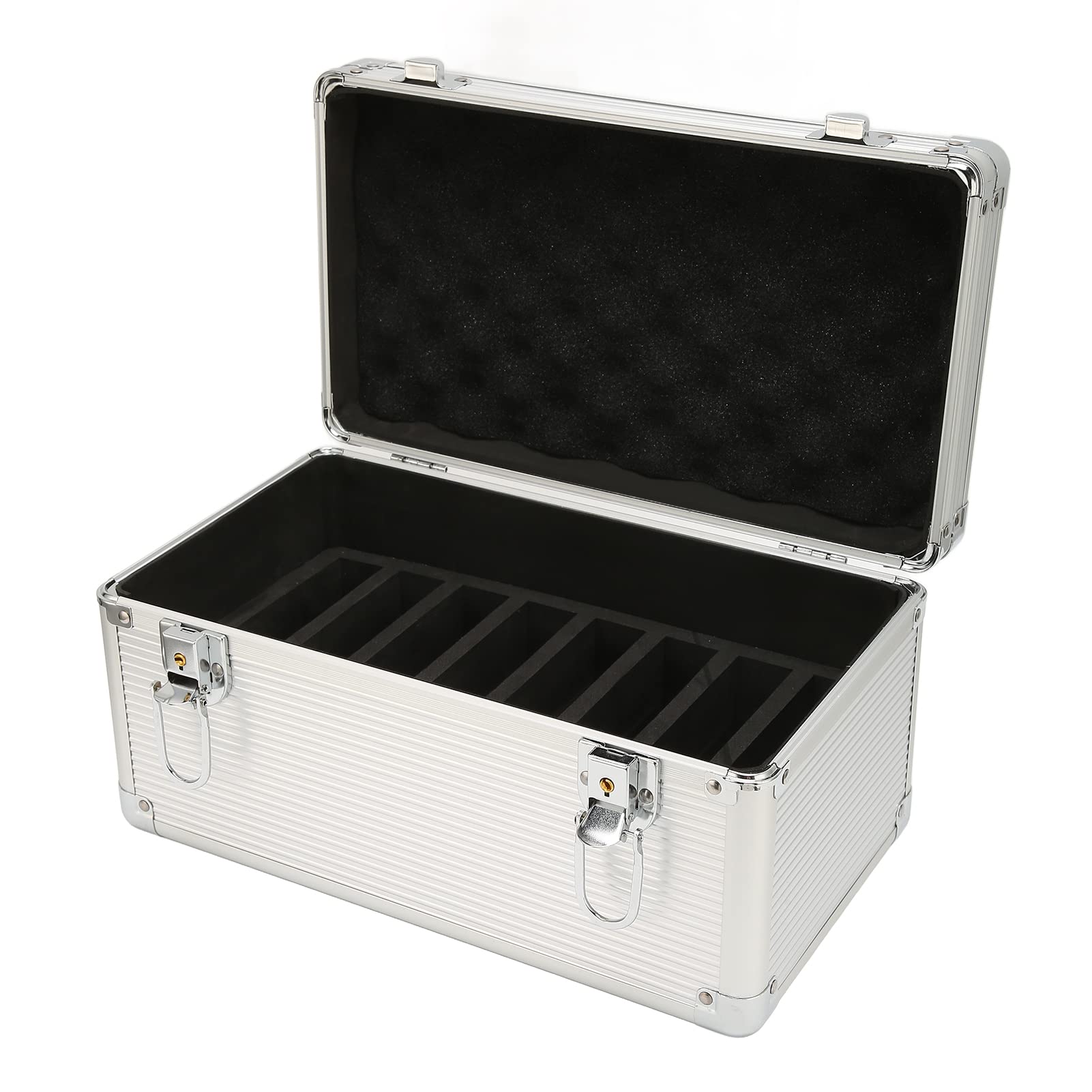 Shockproof 10-Bay Hard Drive Storage Case with Security Lock for 3.5