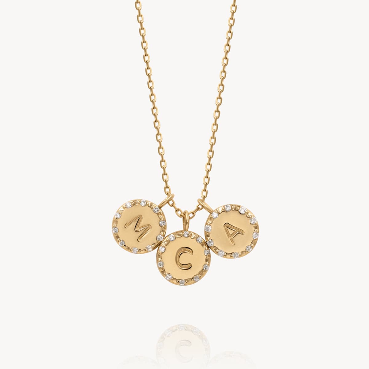 Personalized Diamond Initial Necklace for Women - 14K Gold or Sterling Silver Custom Monogram Pendant - Perfect Gift for Birthday, Anniversary, Valentine's Day & Mother's Day