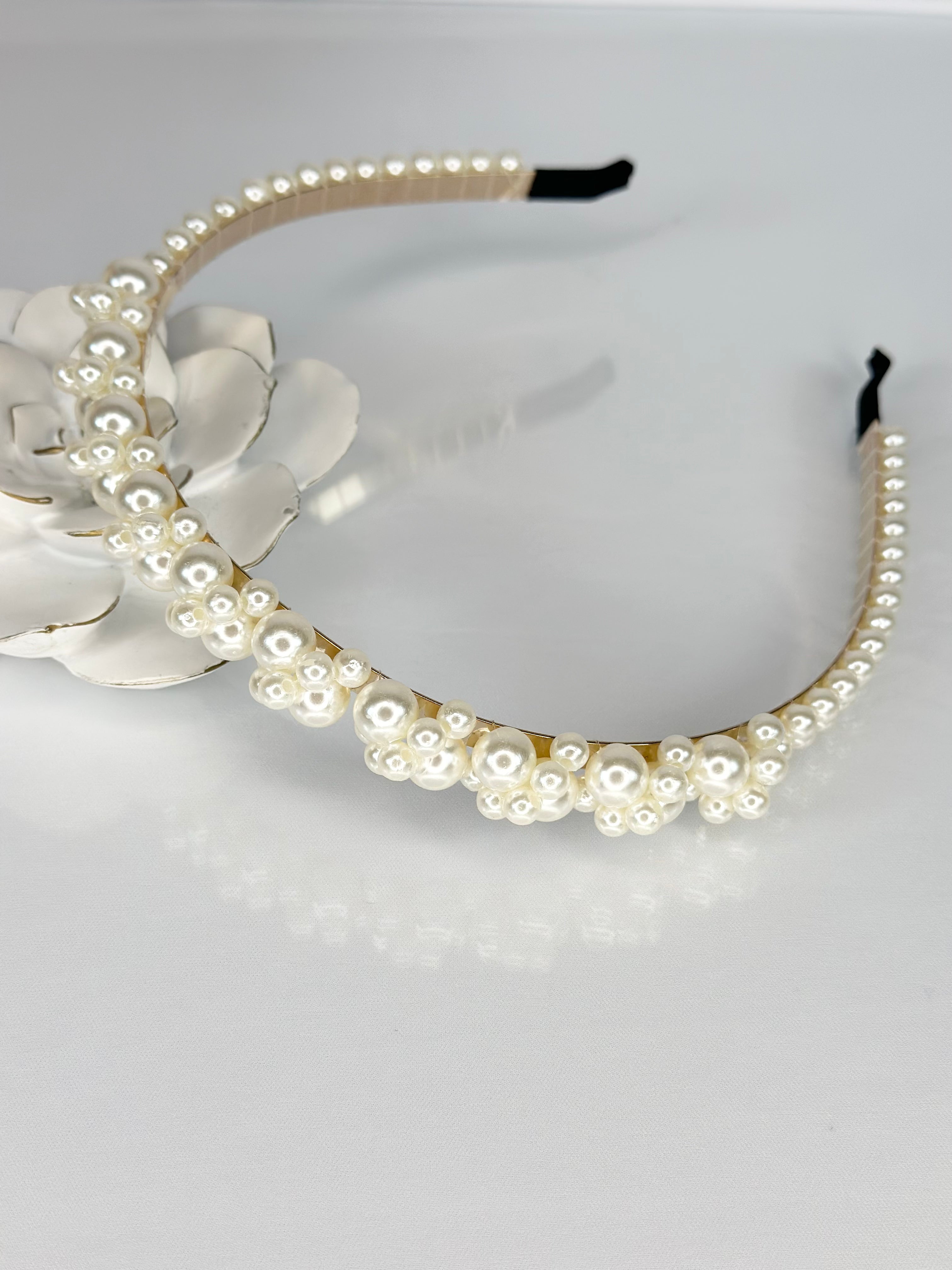 Elegant Pearl Headband for Women - Style 5672 | Wedding, Party & Special Occasion Hair Accessory