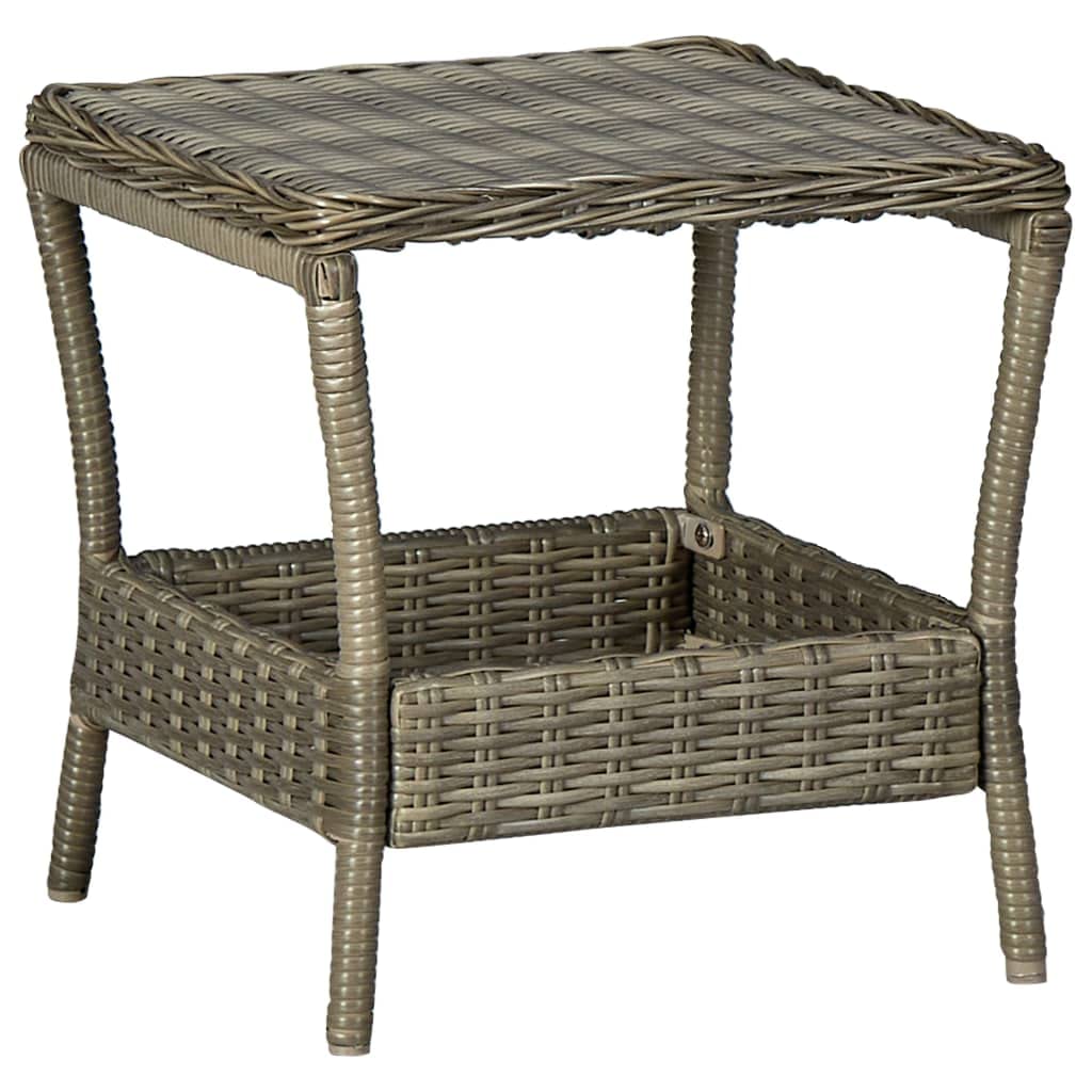 Brown Poly Rattan Outdoor Dining Table 7.7