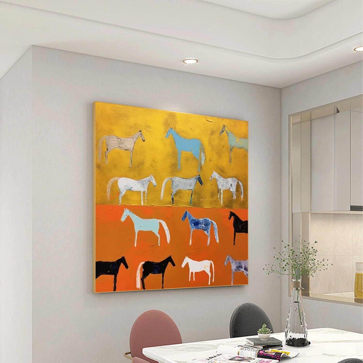 Animal Art Painting #AP127 - Handmade Wildlife Canvas Art for Home & Office Decor | Perfect for Living Room, Bedroom, or Gift