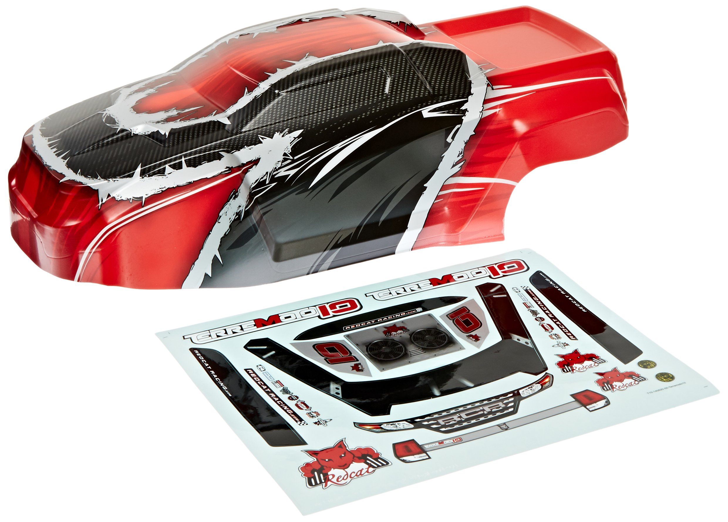 Redcat Racing T10 Truck Body - Durable Red Replacement Shell for RC Cars | Perfect for Off-Road Bashing, Racing & Custom Builds