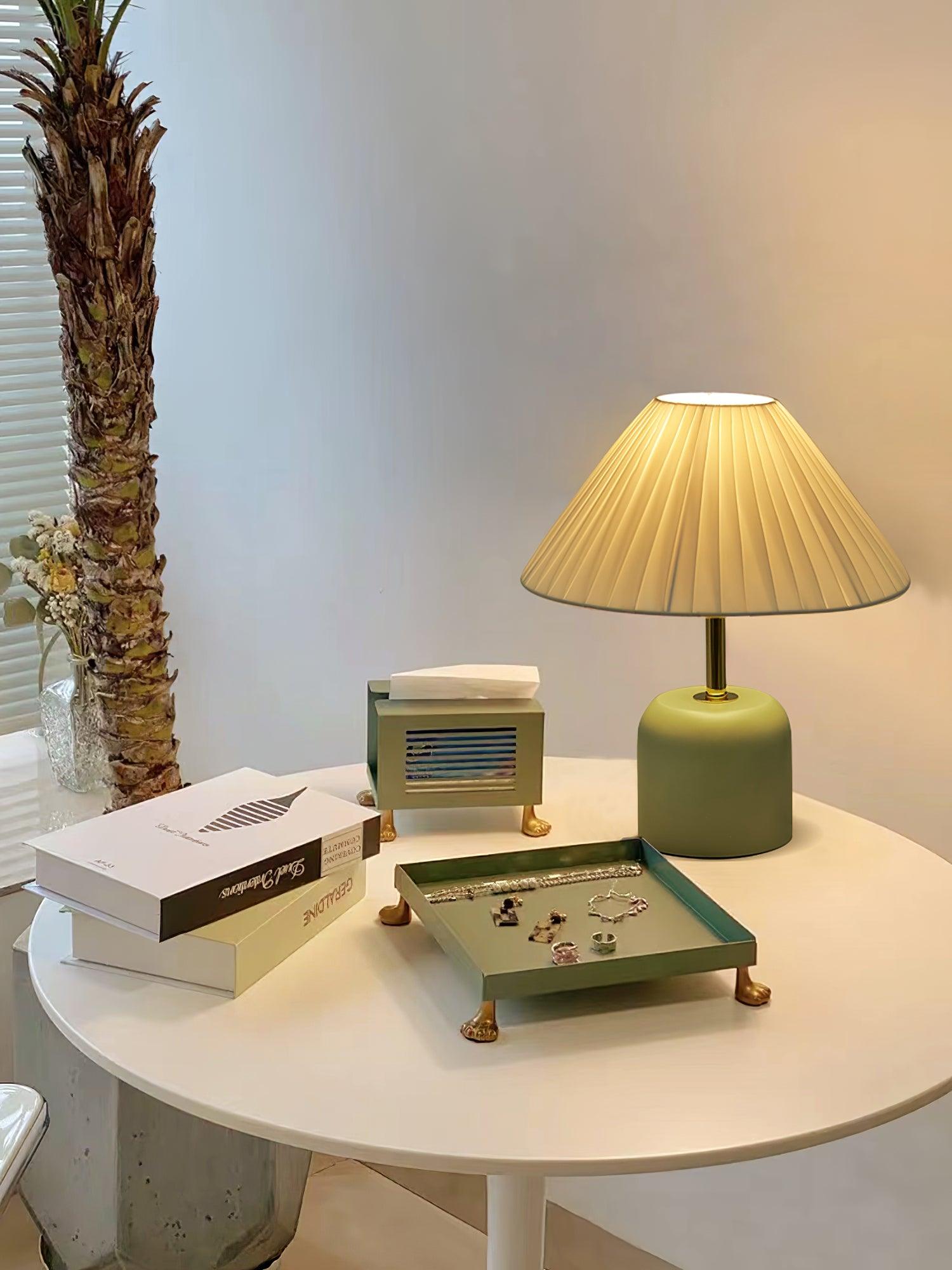 Lunitidal Modern LED Table Lamp - Adjustable Brightness, USB Charging, Touch Control for Bedroom, Living Room, Office & Study Desk