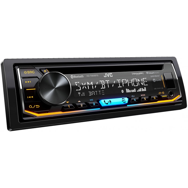 JVC KD-T900BTS Bluetooth Car Stereo Receiver with USB & AUX Input - High-Quality Sound for Cars, Trucks, and SUVs - Perfect for Road Trips, Commuting, and Hands-Free Calling