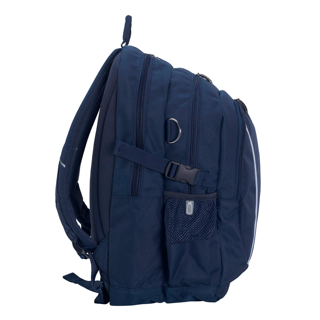 Rendelsham Primary School Genius Tuff Pack SENIOR 37LTR Navy Backpack - Durable School Bag for Kids & Teens - Perfect for School, Travel & Outdoor Activities