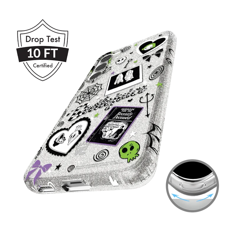 Beetlejuice Ghost with the Most Samsung Phone Case - Trendy Movie Character Protective Cover for Galaxy S23/S22/S21 - Perfect for Halloween, Cosplay & Movie Fans