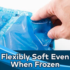 Reusable Knee Ice Wrap with Compression (11” x 12”) - Flexible Cold Therapy Pack for Injuries, Joint Pain Relief & Faster Recovery - Perfect for Post-Workout, Arthritis, Surgery Recovery & Sports Injuries