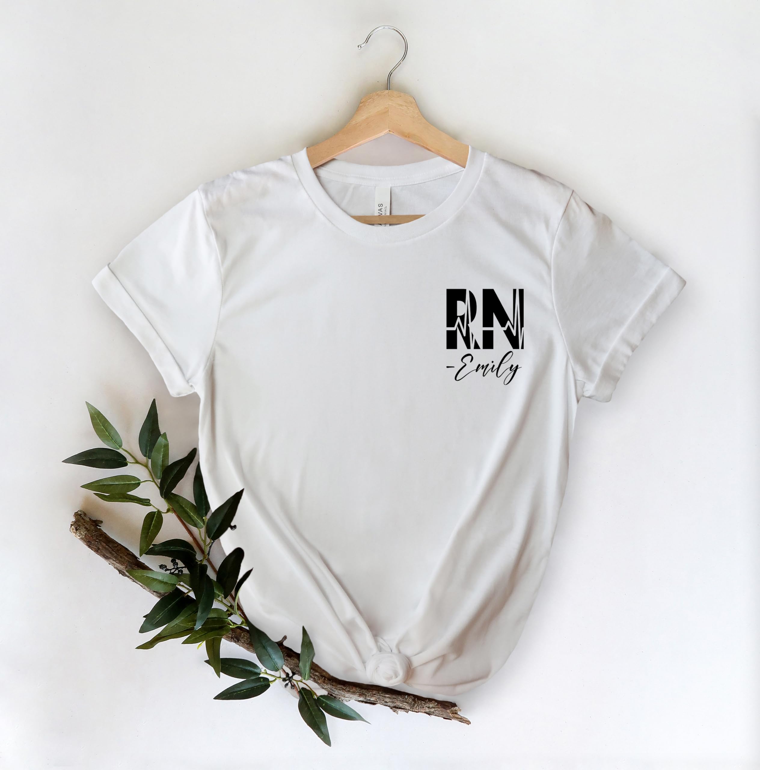 Custom Personalized RN Nurse Shirt - Gift for Registered Nurses, Nursing Students & Women - Perfect for Nurse Week, Graduation & Work - Funny & Inspirational Nursing T-Shirt