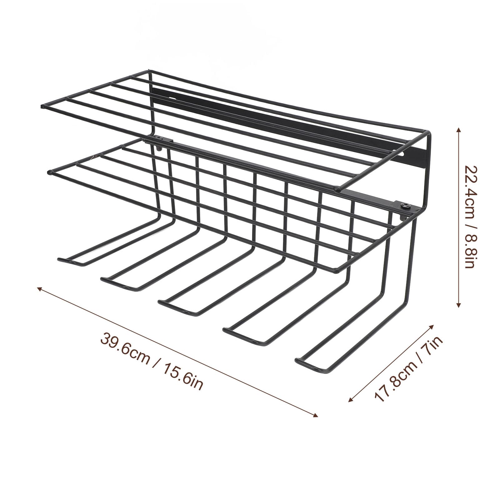 3-Tier Wall Mount Power Tool Organizer & Drill Holder - Heavy Duty Garage Storage Rack for Drills, Saws & Workshop Tools - Perfect for Garage, Workshop & Shed Organization (Space Saving Tool Storage Solution)