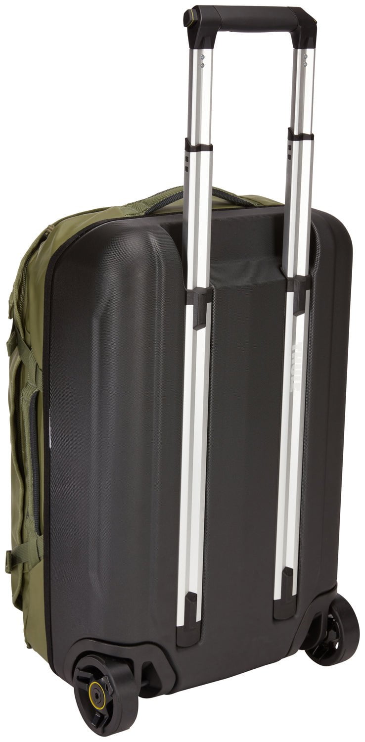 Thule Chasm 40L Wheeled Duffel Bag - Lightweight Carry-On Luggage for Travel, Sports Gear & Gym Equipment | Water-Resistant & Durable (Olivine Green) - Perfect for Airplane, Road Trips & Outdoor Adventures