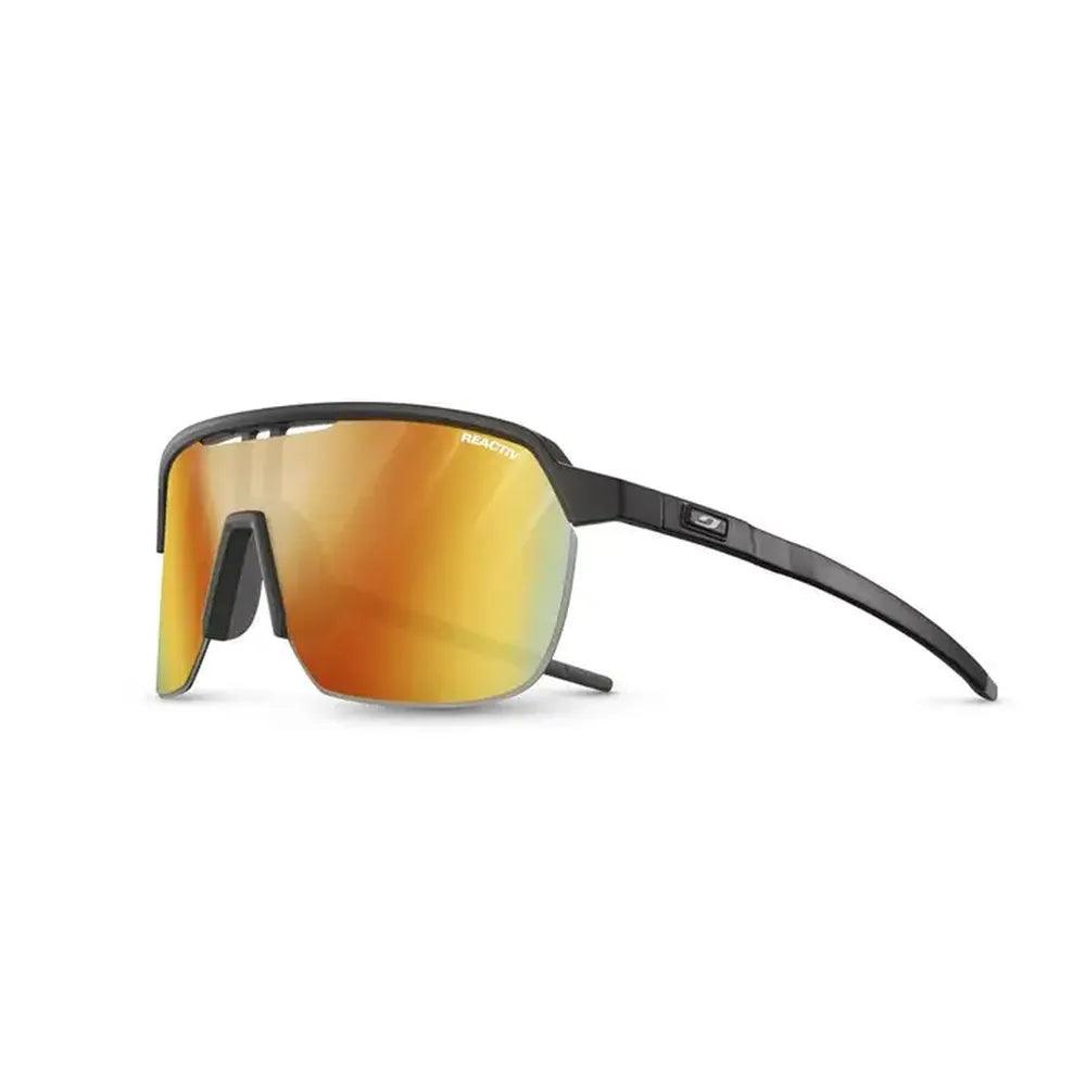 Julbo Frequency Reactiv P1 3 LAF Sunglasses - Black/Grey Polarized Ski Goggles for Men & Women - UV Protection for Snowboarding, Cycling & Outdoor Sports