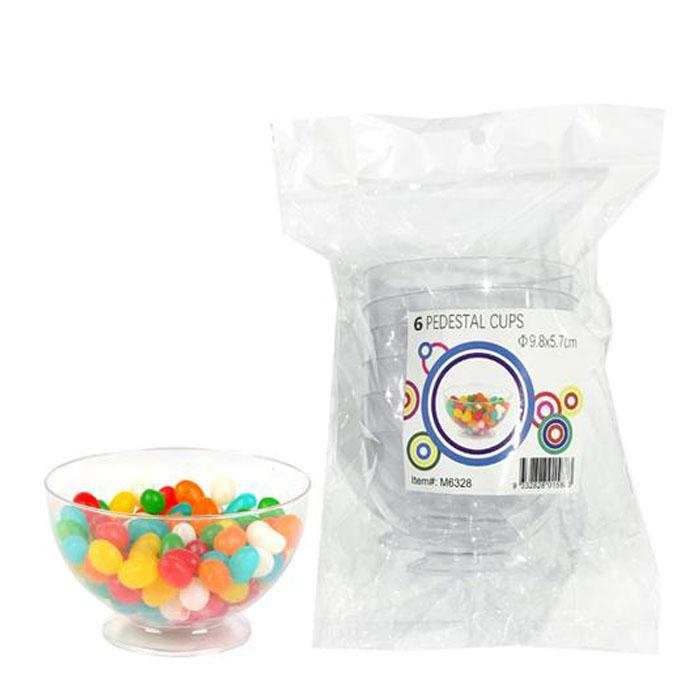 Premium Pedestal Cups - Elegant Glass or Crystal Dessert Cups for Parfaits, Ice Cream, and Fruit Salads - Perfect for Parties, Weddings, and Home Entertaining