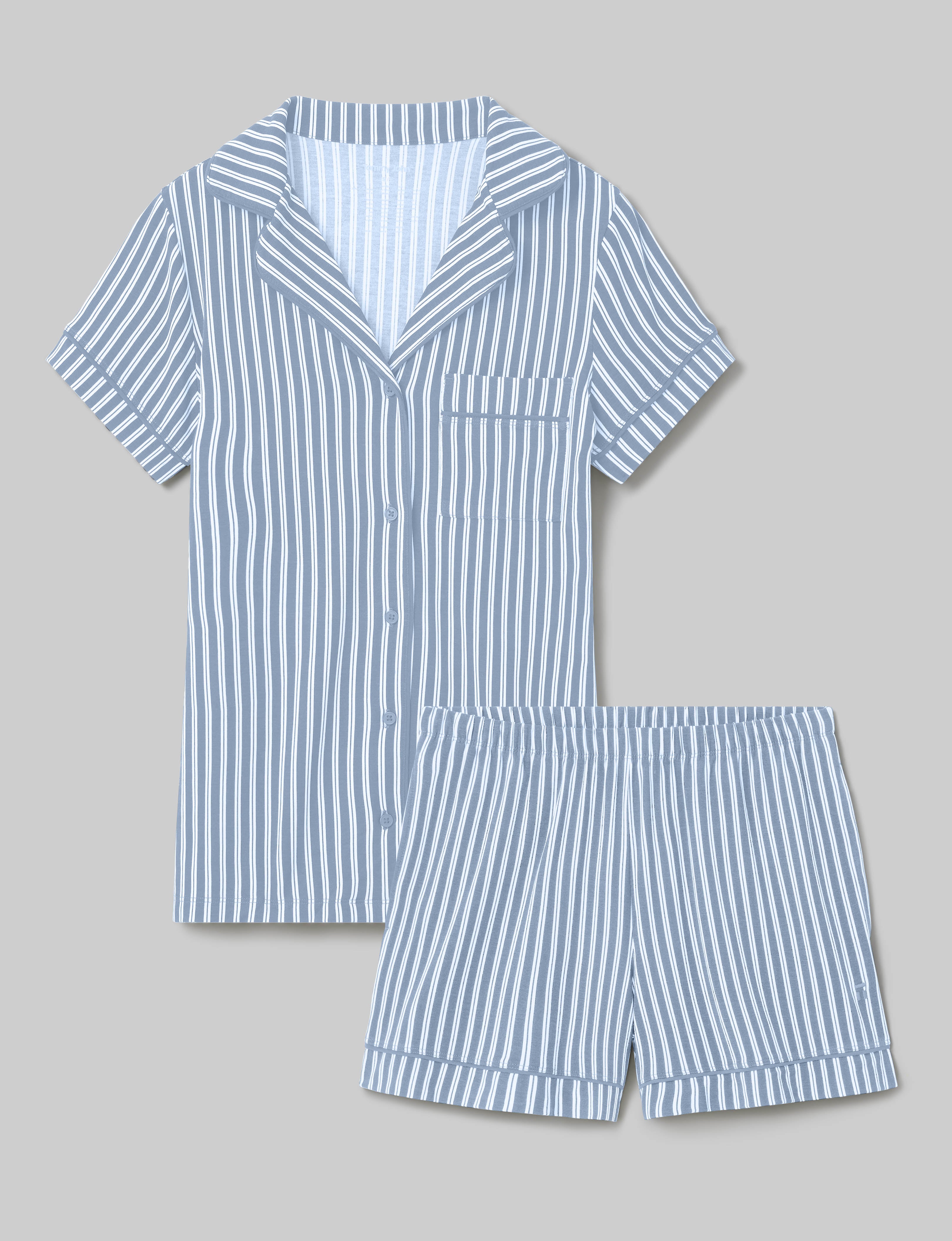 Comfy Women's Pajama Set - Soft Sleepwear Top & Shorts for Lounge & Relaxation at Home | Perfect for Nightwear, Vacation & Cozy Evenings