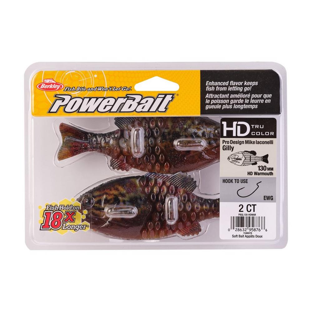 Berkley PowerBait Gilly Swimbait Fishing Lure - Designed by Mike Iaconelli - Perfect for Bass Fishing in Lakes and Rivers