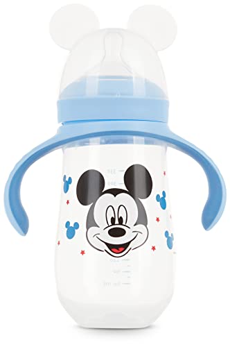 Disney Toddler Sippy Cups with Pacifier - BPA-Free, Leak-Proof Minnie & Mickey Mouse Training Cups with Handles for Boys & Girls - Ideal for Travel, Daycare & Learning to Drink Independently