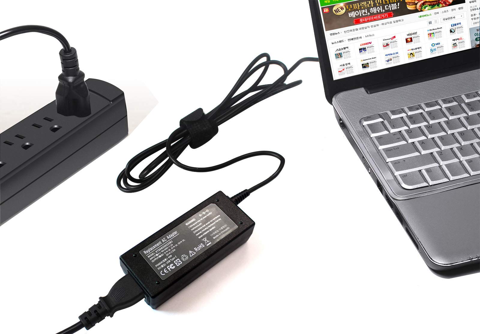 45W USB C Fast Charger for Lenovo Chromebook - Compatible with Lenovo Laptops - Type C Power Adapter with Quick Charge - Perfect for Home, Office & Travel Use