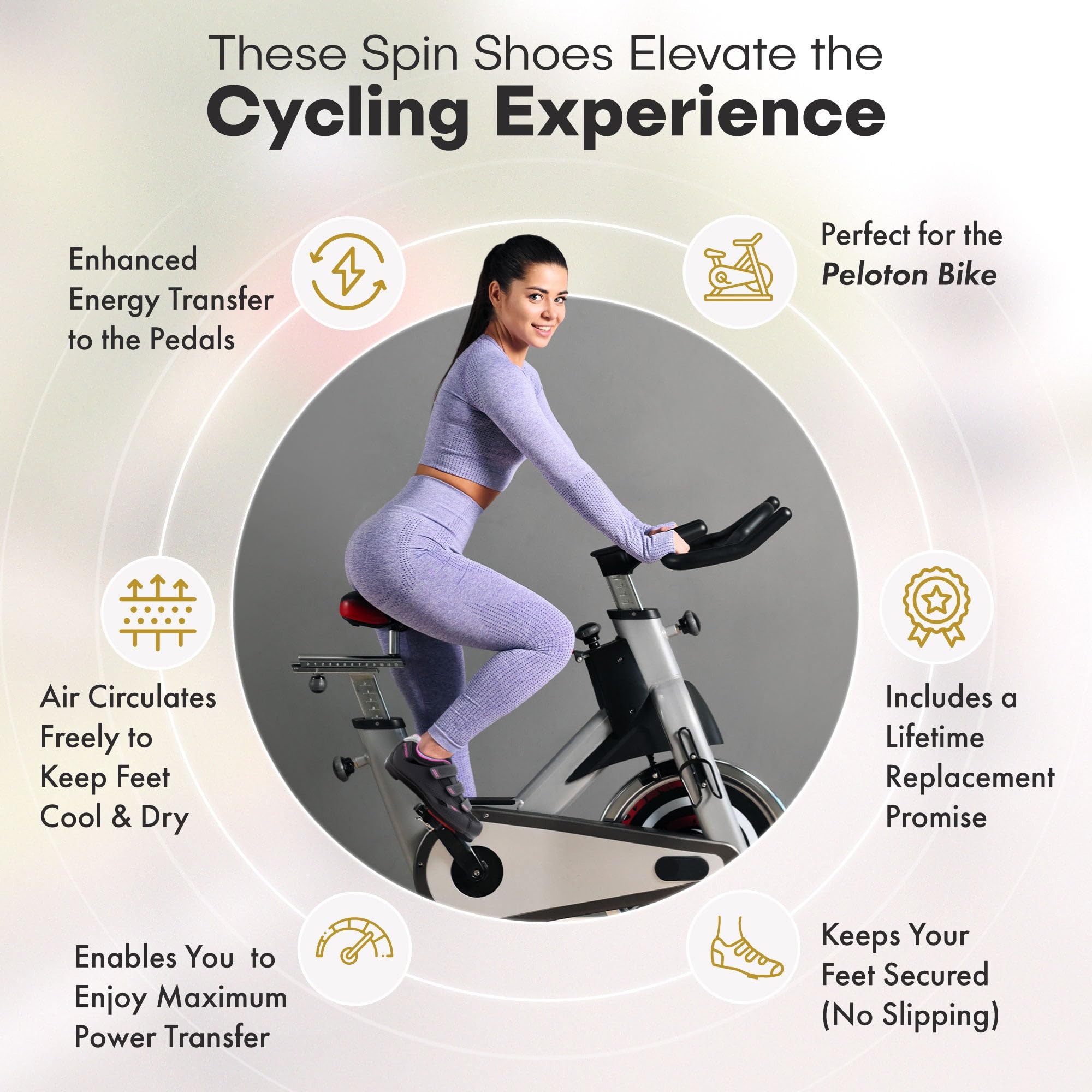 Tommaso Pista Women's Cycling Shoes - SPD & Delta Cleat Compatible for Peloton & Indoor Spin Bikes - Lightweight Road Bike Shoes for Women - Perfect for Indoor Cycling Classes, Gym Workouts & Road Biking