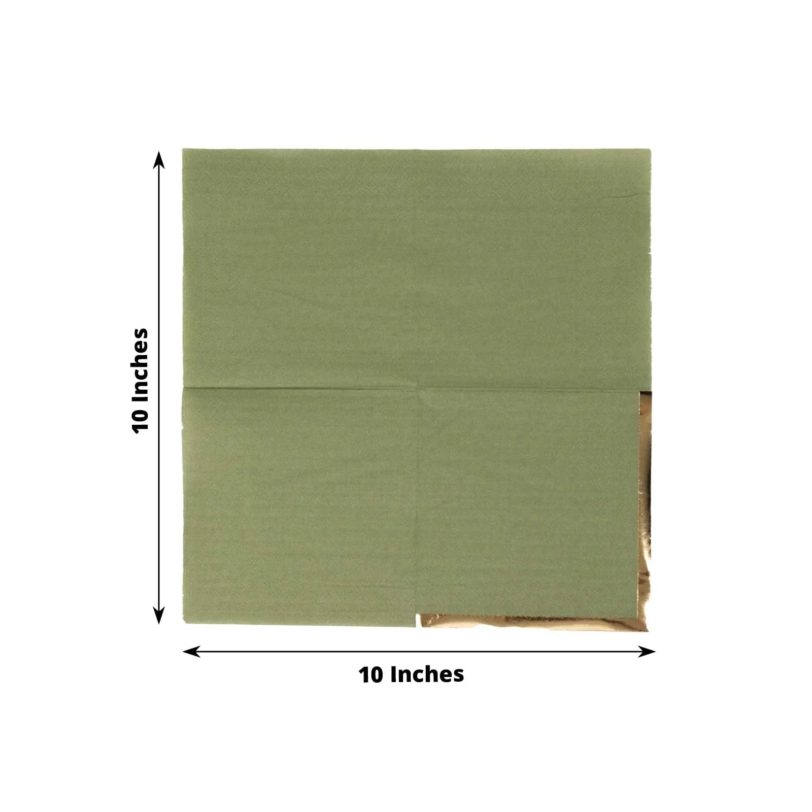 50 Soft 2-Ply Disposable Dinner Cocktail Napkins with Gold Foil Edge - Elegant Party Tableware for Weddings, Events & Home Entertaining