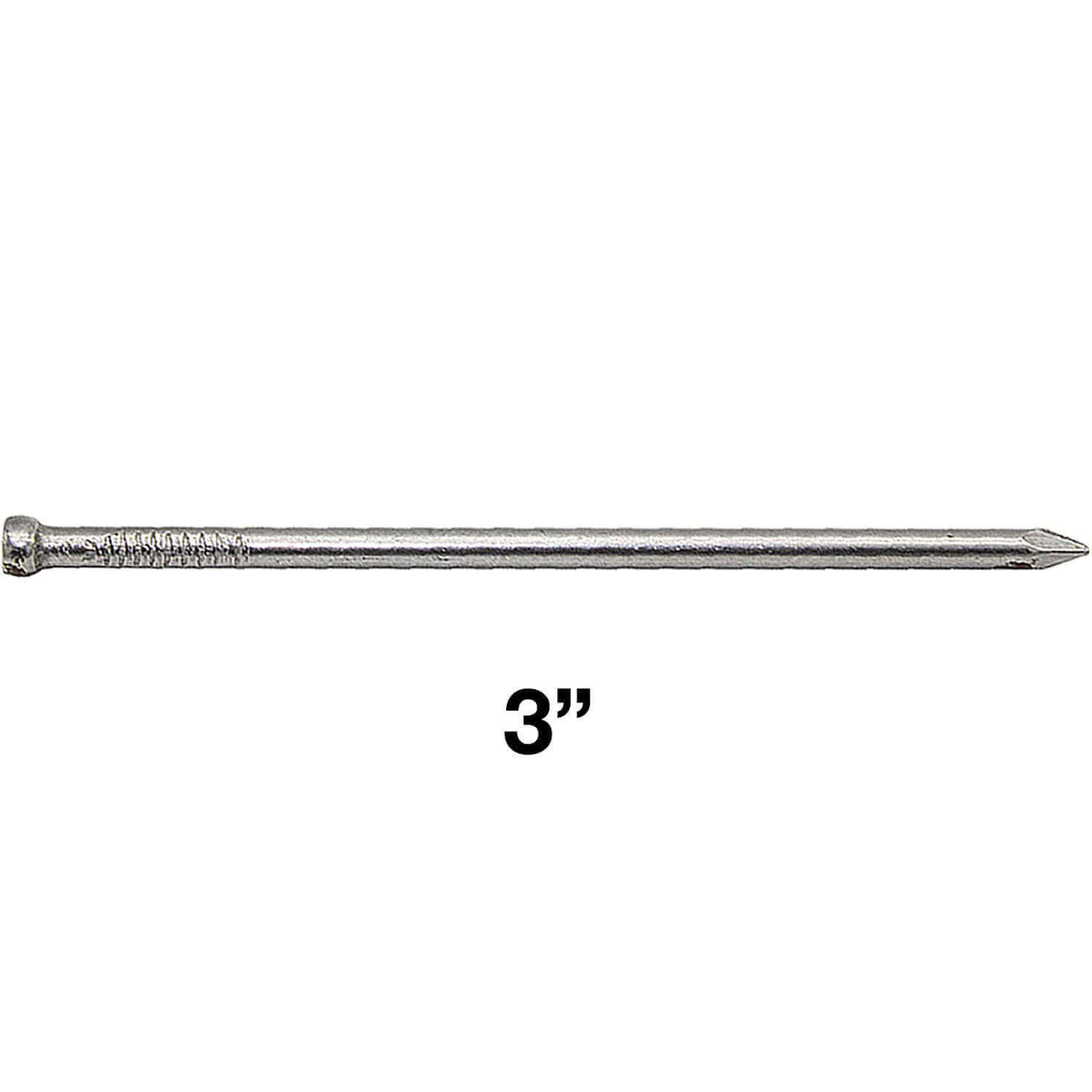 3 Inch (10D) Bright Finish Nails - 5 Pound Box (641 Nails) for Woodworking, Framing, and DIY Home Projects