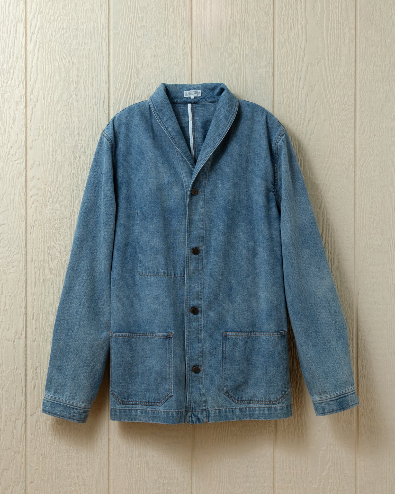 Brittany Light Wash Denim Work Jacket for Women - Durable & Stylish Casual Wear for Outdoor Activities and Everyday Fashion