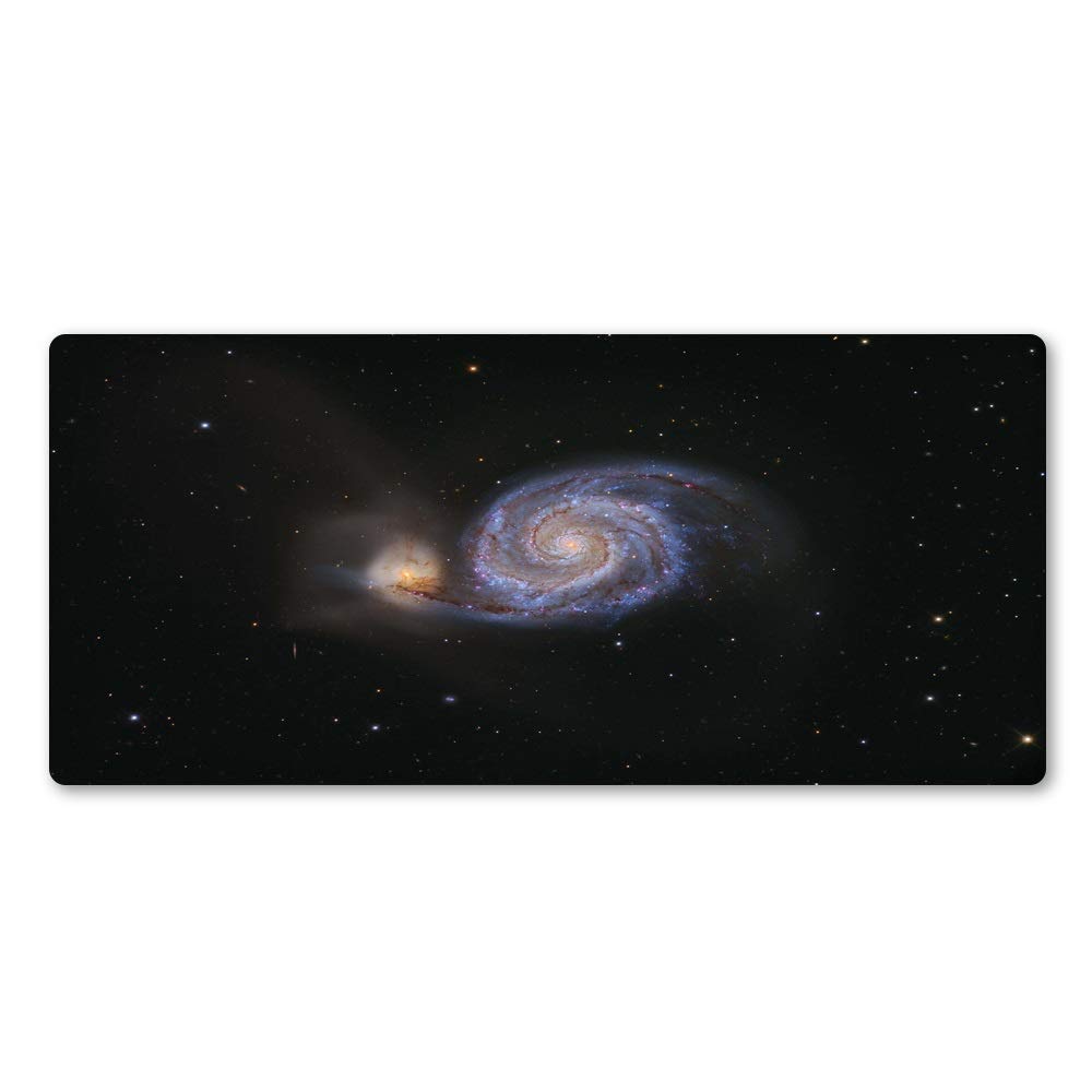 Premium Large Natural Rubber Waterproof Mouse Pad - Non-Slip Desk Mat for Gaming & Office (Black, 700x300x2mm) | Ideal for Workstations, Home Offices & Gaming Setups