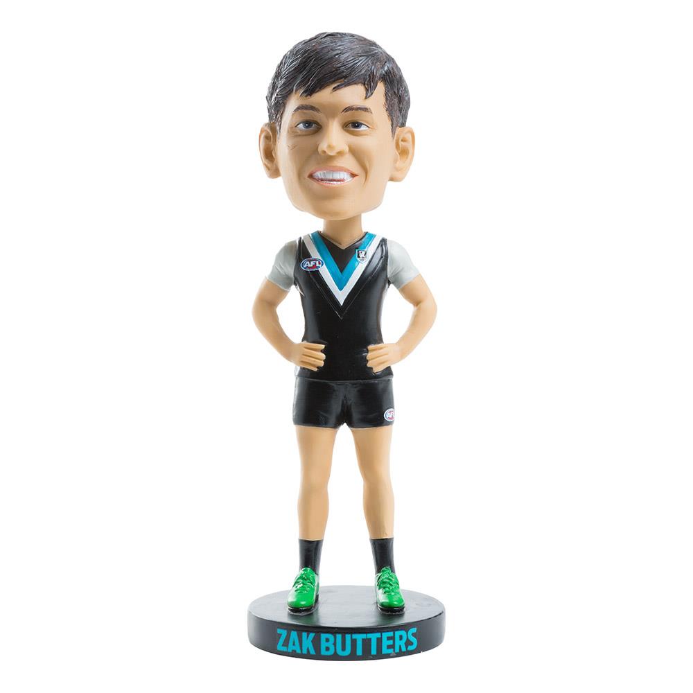 Zac Butters Bobblehead - AFL Port Adelaide Power Collectible Figurine for Fans & Sports Memorabilia Enthusiasts - Perfect for Display in Home, Office, or Man Cave