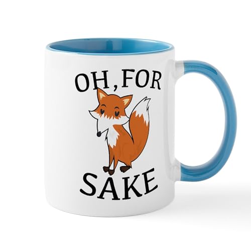 White/Blue Inside - Oh, For Fox Sake Mug