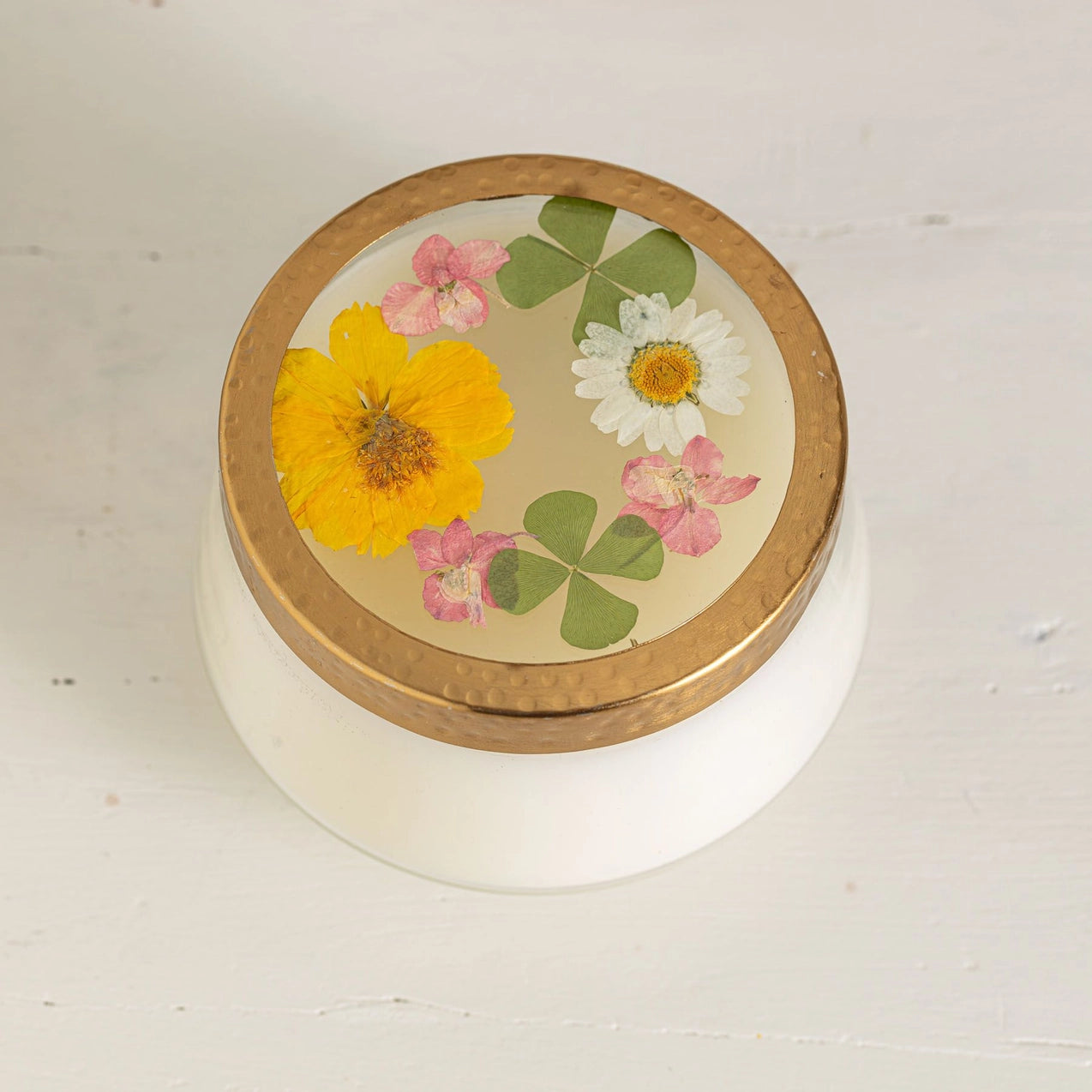 Medium Botanical Candle Jar - Lemon Blossom & Lychee Scent | Handmade Soy Wax Candle for Home Decor, Relaxation & Aromatherapy | Perfect for Living Room, Bedroom & Spa
