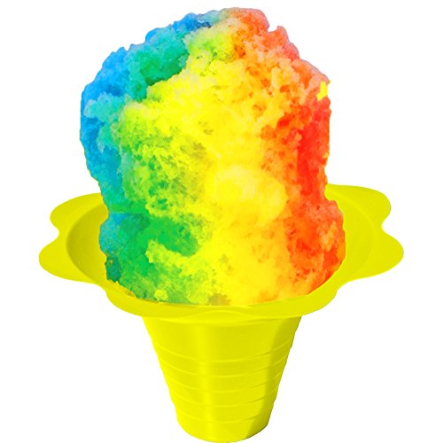 Premium 8oz Shaved Ice Cups - Case of 1000 (4 Color Options) for Snow Cones, Italian Ice & Frozen Treats - Perfect for Parties, Carnivals & Food Service Businesses