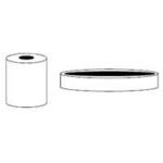 URHR-3 Black Cross-Linked Polyolefin Cable Grommets (10-Pack) - Durable Wire Management Accessories for Electrical Installations & Home Office Organization