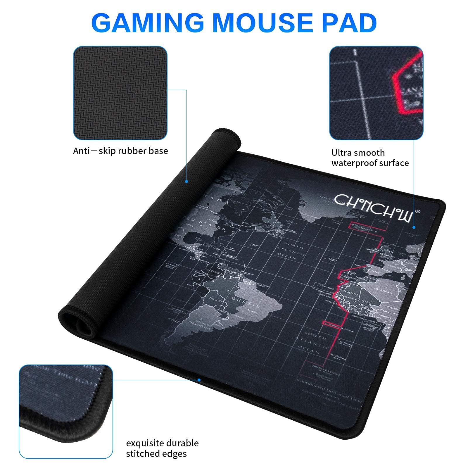 CHONCHOW RGB Gaming Keyboard, Mouse, Headset & Mousepad Combo - Wired Backlit Gaming Bundle for PC, PS4, PS5, Xbox - Perfect for Esports, Streaming & Professional Gaming Setup