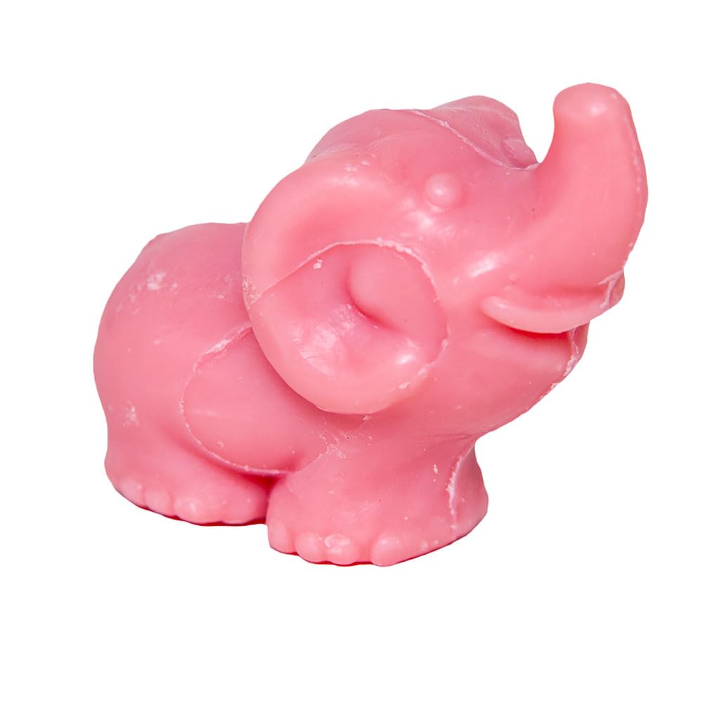 French Marseille Soap - Elephant Shaped Bar for Body Wash or Home Decor - Green Tea Scented - 0.7oz Novelty Gift | Perfect for Bathroom Decor, Baby Showers & Eco-Friendly Gifting