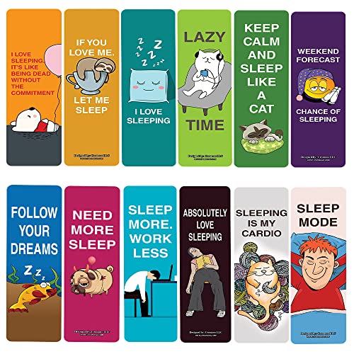 Cute I Love Sleeping Bookmarks (10-sets)