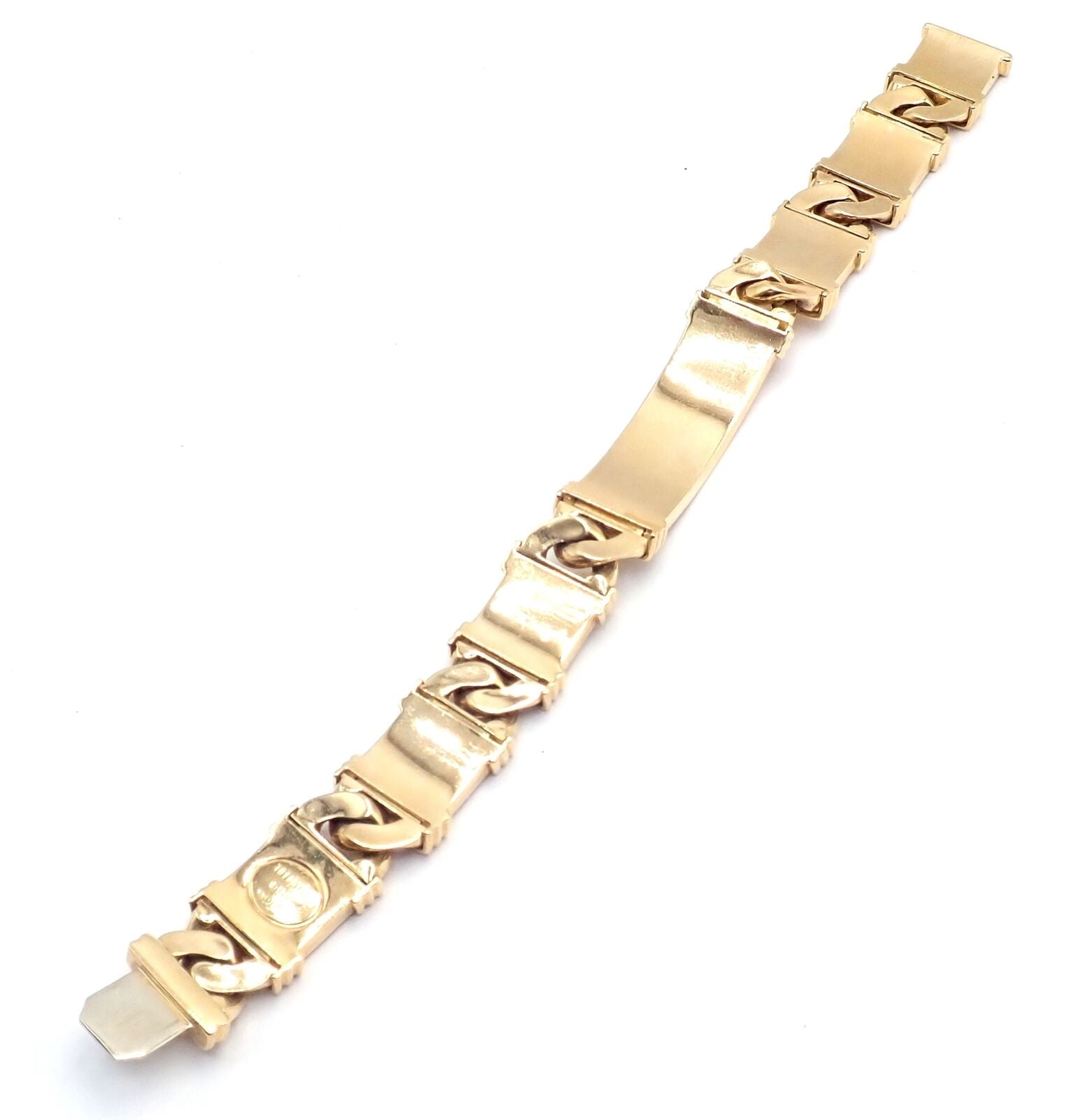 Authentic Tiffany & Co Atlas 18k Yellow Gold Link Bracelet Vintage 1995 - Luxury Jewelry Gift for Women, Perfect for Anniversaries & Special Occasions