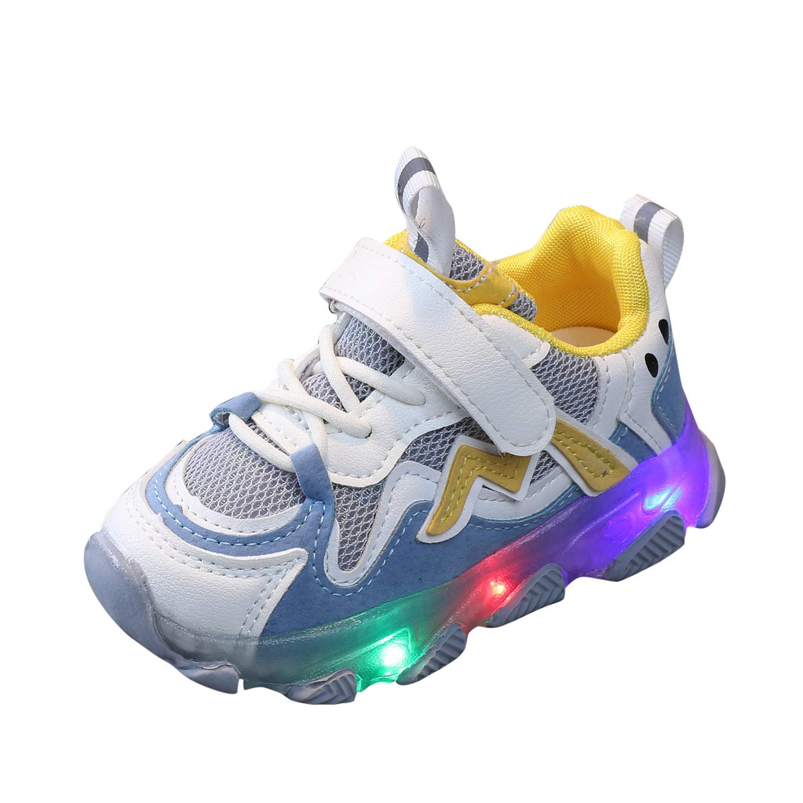 LED Light Up Running Shoes - Breathable Tennis Sneakers with Flashing Lights for Men Women - Perfect for Night Jogging, Gym Workouts & Sports Activities