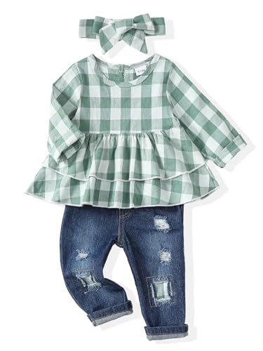 Green Plaid Denim