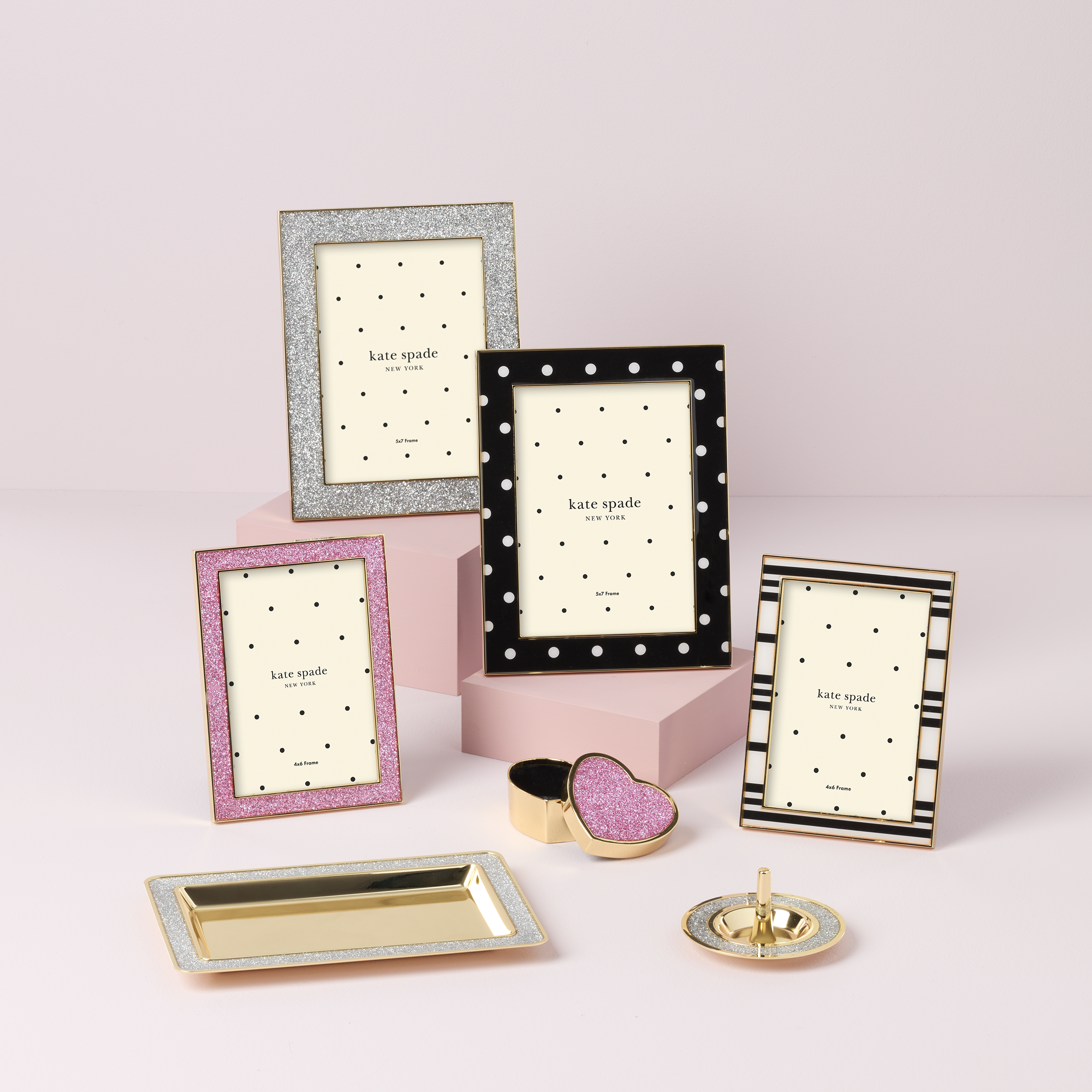 Stylish Silver Glitter Catch All Tray - Perfect for Jewelry, Keys & Essentials - Home Decor & Entryway Organization