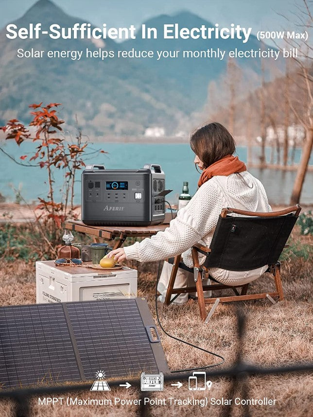 Aferiy AF 2000W Portable Power Station - 2000W/4000W LiFePO4 Battery with 1997Wh Capacity - Perfect for Camping, RV Trips & Emergency Backup Power