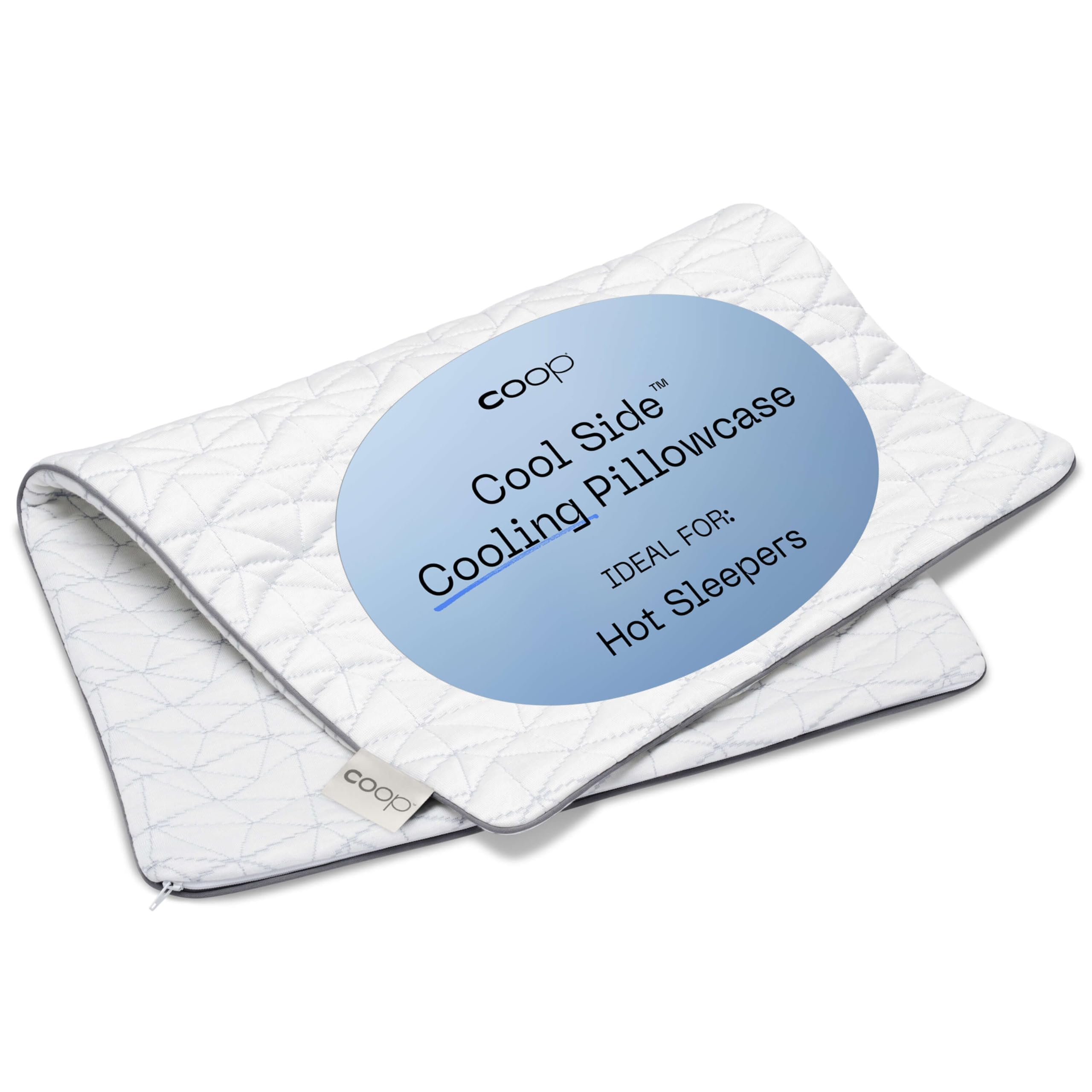 Coop Home Goods Queen Size Cooling Pillowcase - Dual-Sided Cool & Cozy Pillow Cover with Lulltra Cool Technology for Hot Sleepers | Ultra Soft & Breathable | Perfect for Night Sweats, Hot Flashes & Temperature Regulation