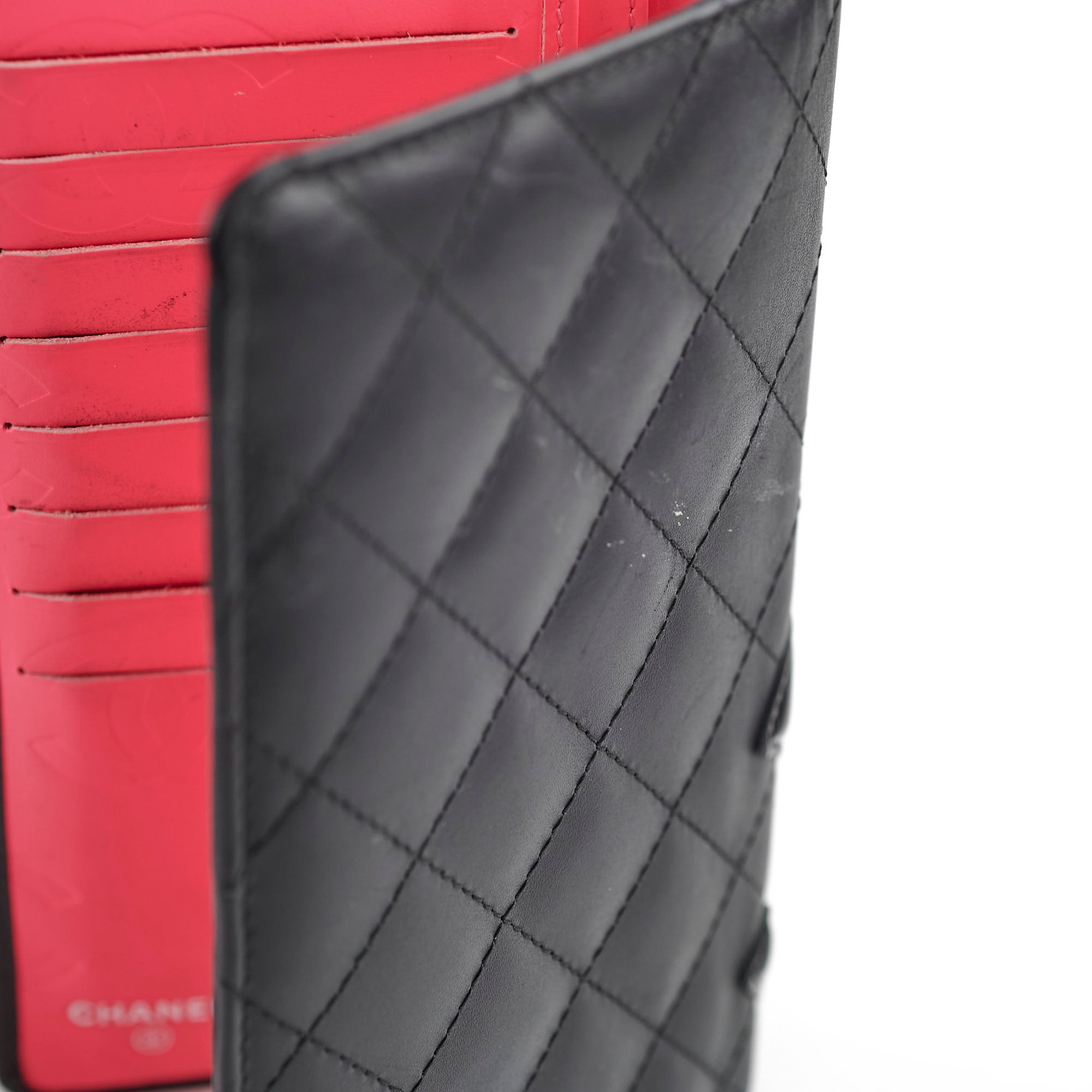 Chanel Cambon Long Flap Wallet in Calfskin Leather - Black & Pink for Women | Luxury Designer Handbag for Everyday Use & Special Occasions