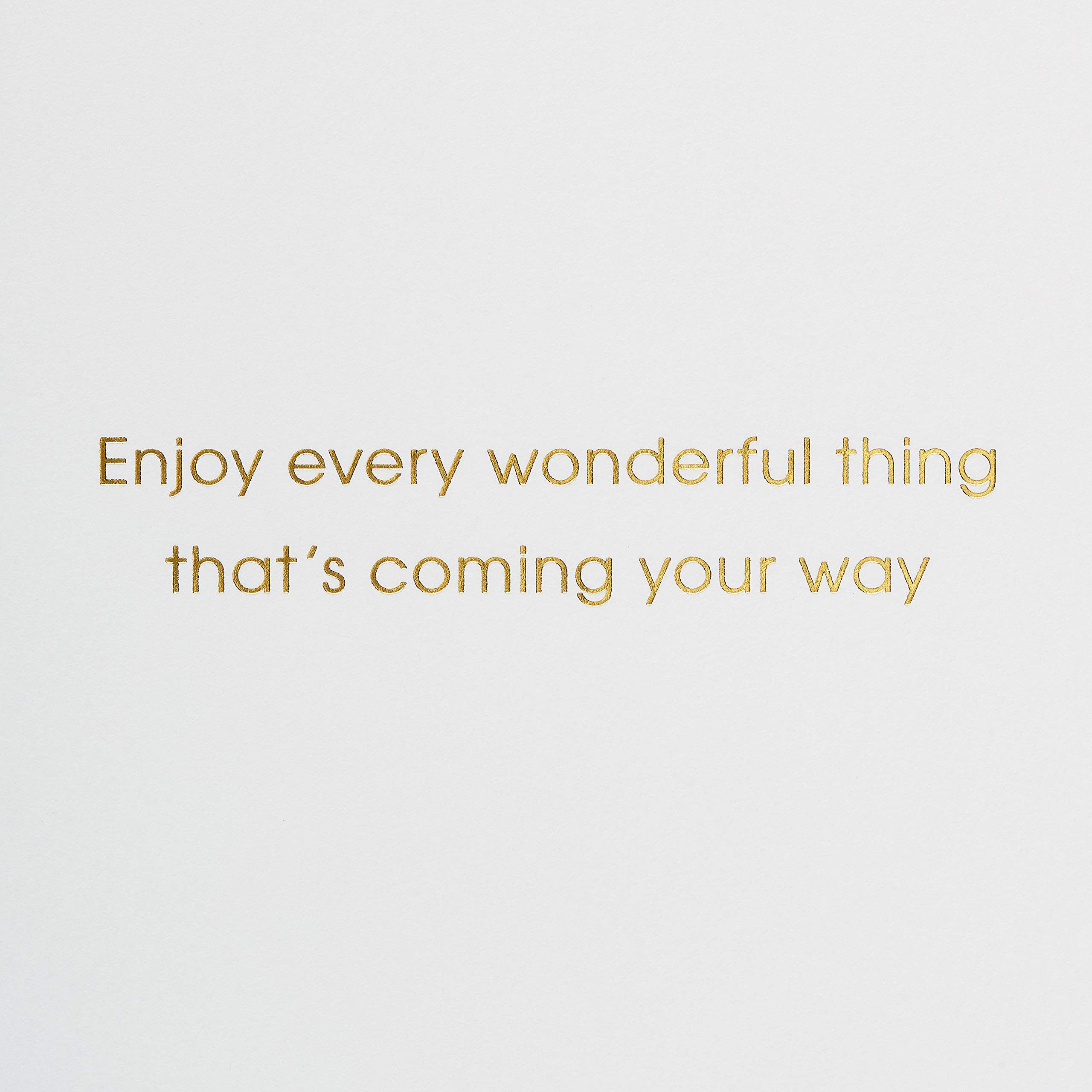 Papyrus Birthday Card - 'Every Wonderful Thing' - Elegant Handmade Greeting Card for Birthdays, Anniversaries & Special Occasions - Perfect Gift for Friends & Family
