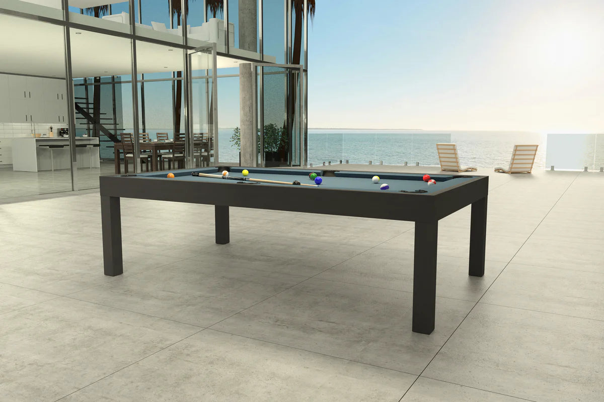 Premium Outdoor Pool Table - Canada Billiard Storm Durable All-Weather Dining Pool Table for Patio, Backyard & Game Room Entertainment
