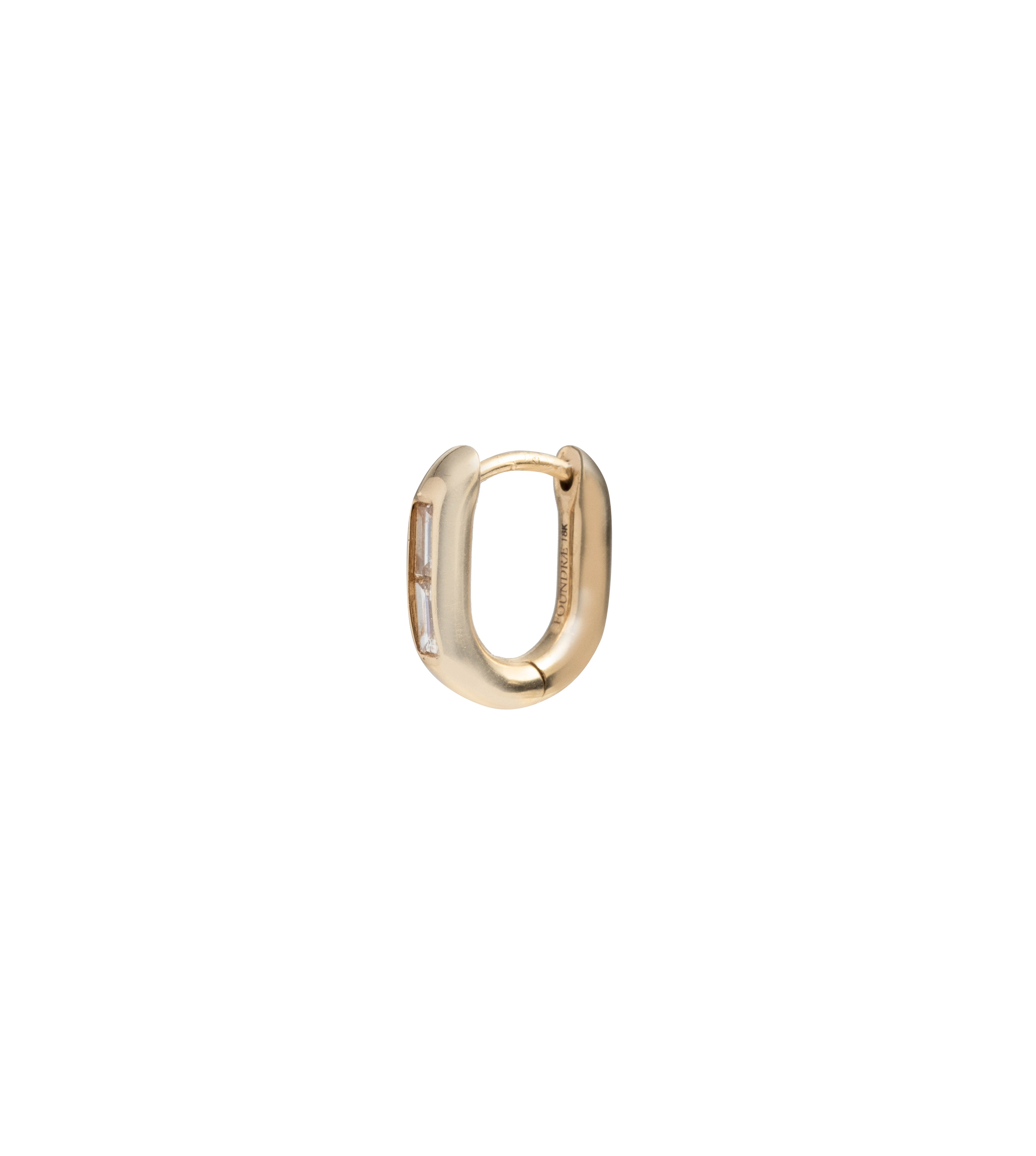 Petite Diamond Baguette Earrings for Women - Elegant Stud Ear Fobs for Daily Wear & Special Occasions